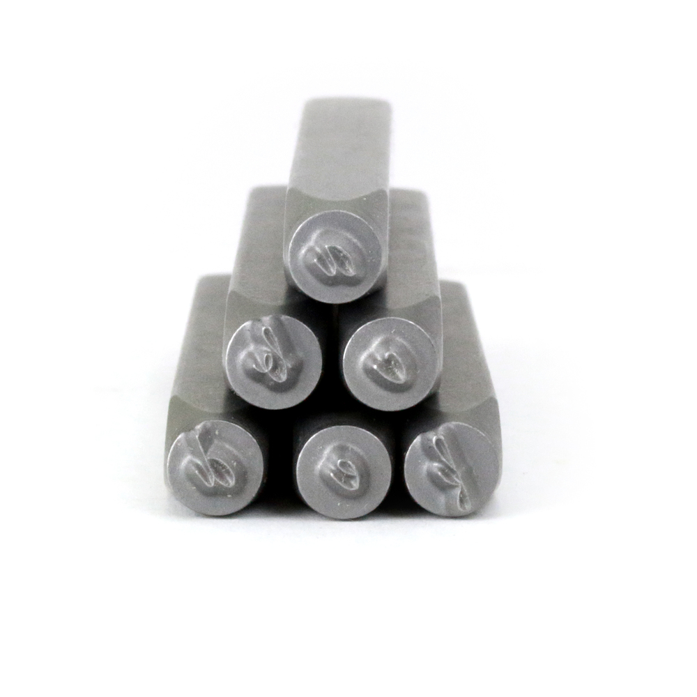 Metal Stamping Tools Beaducation Script Lowercase Letter Stamp Set 1/8" (3.2mm)